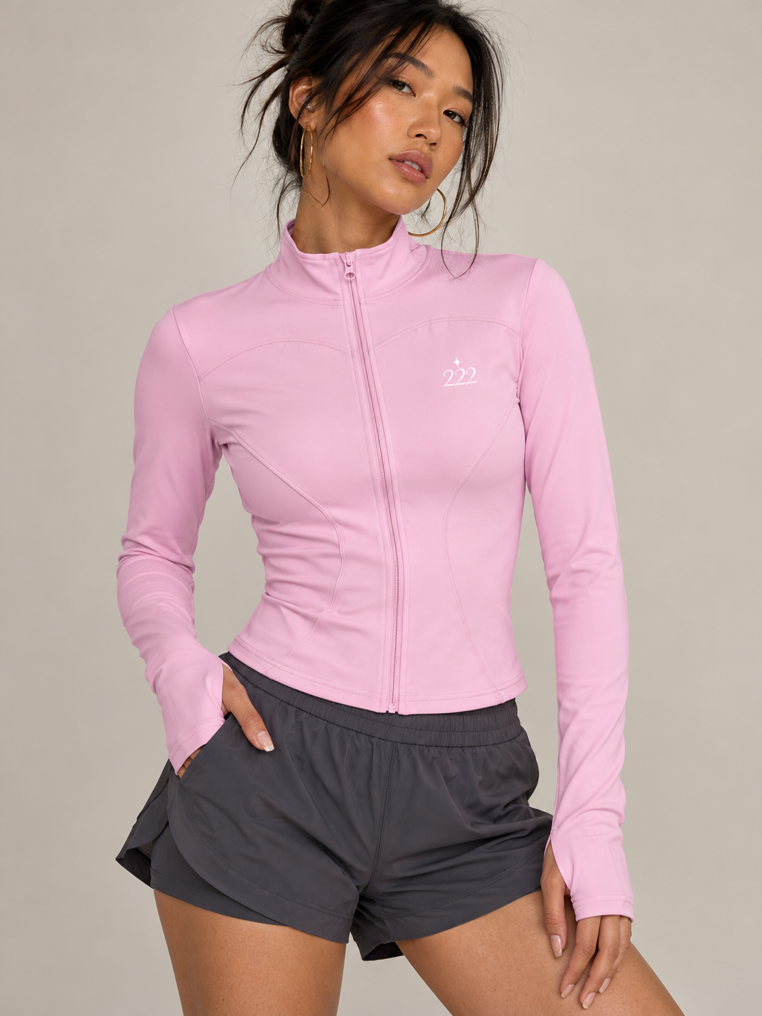 Petal Pink Active Jacket