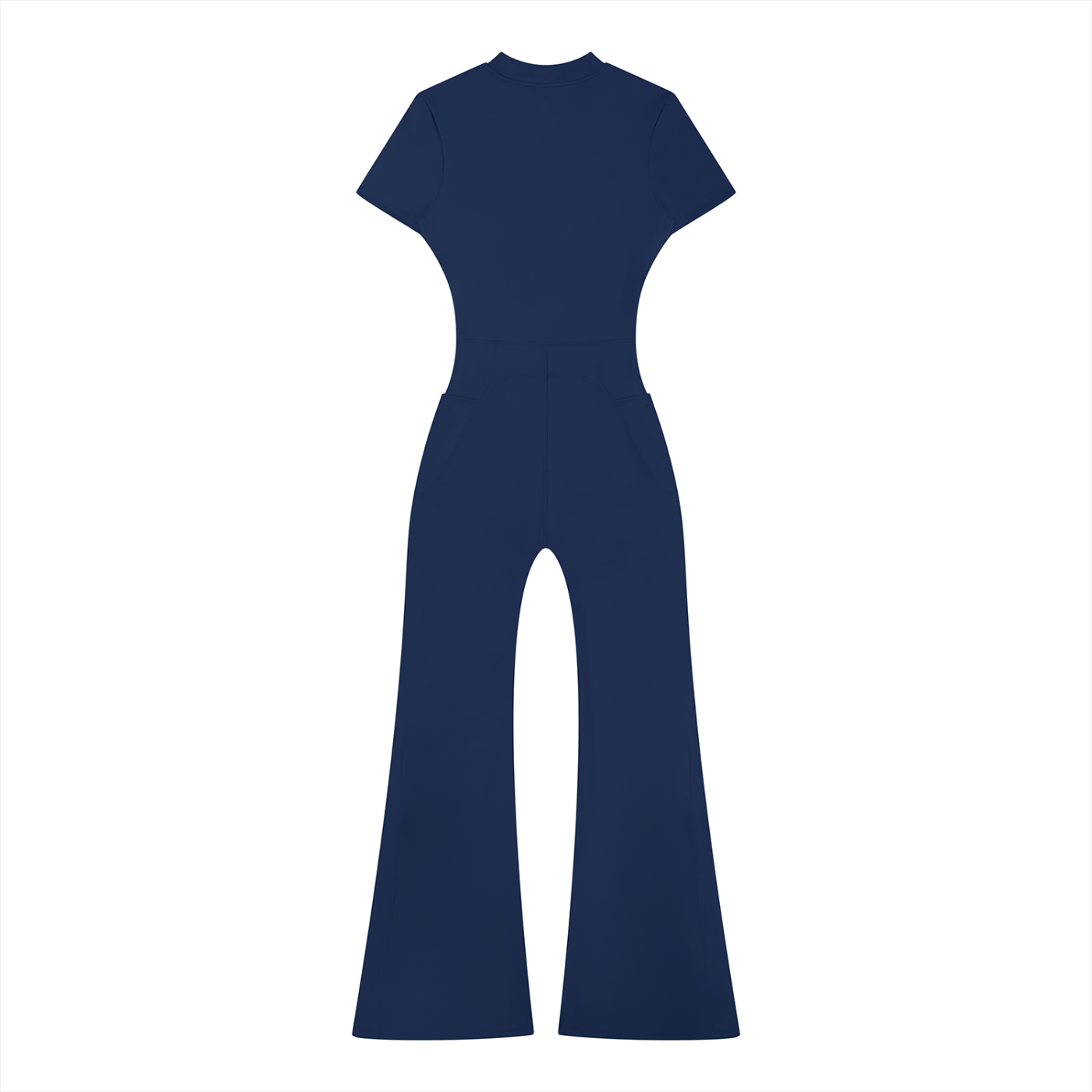 Flared Leg Zip Jumpsuit
