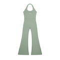 Sage Halter Flared Jumpsuit