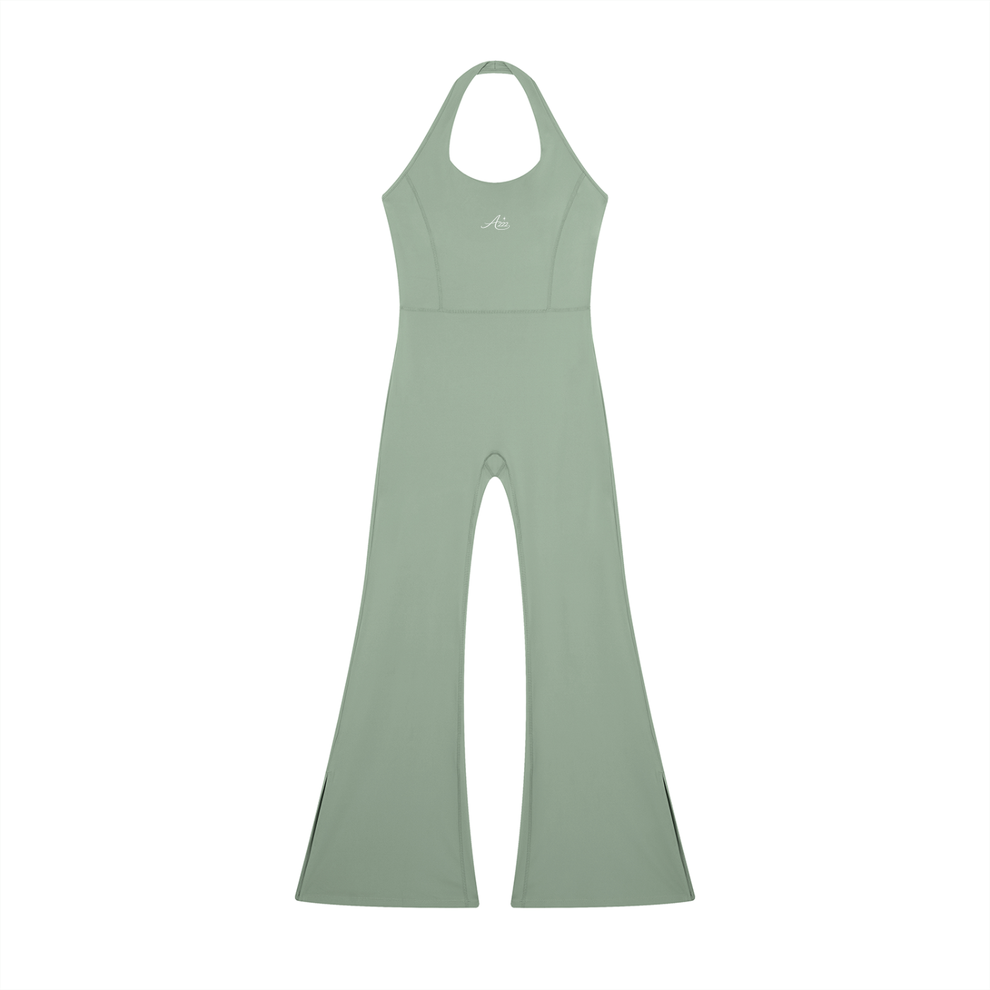 Sage Halter Flared Jumpsuit