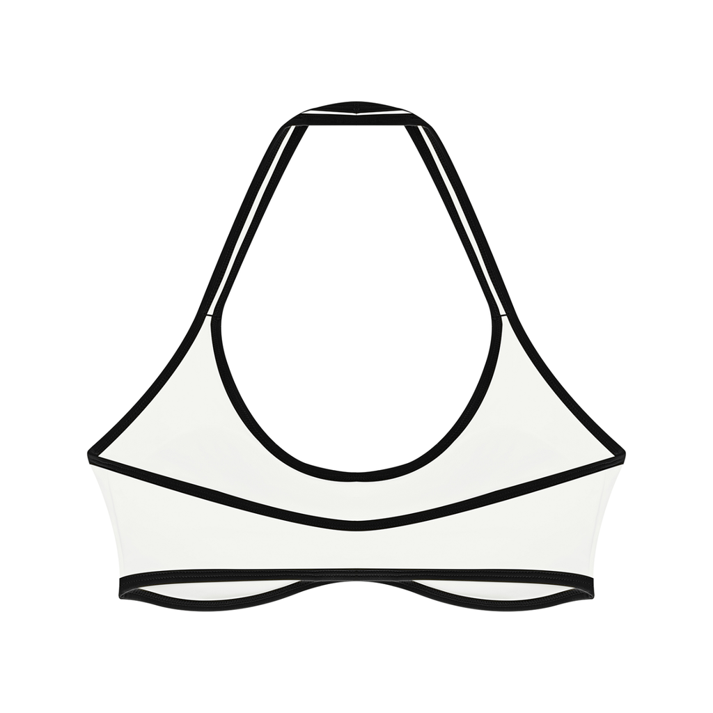 Halter Colour Block Sports Bra