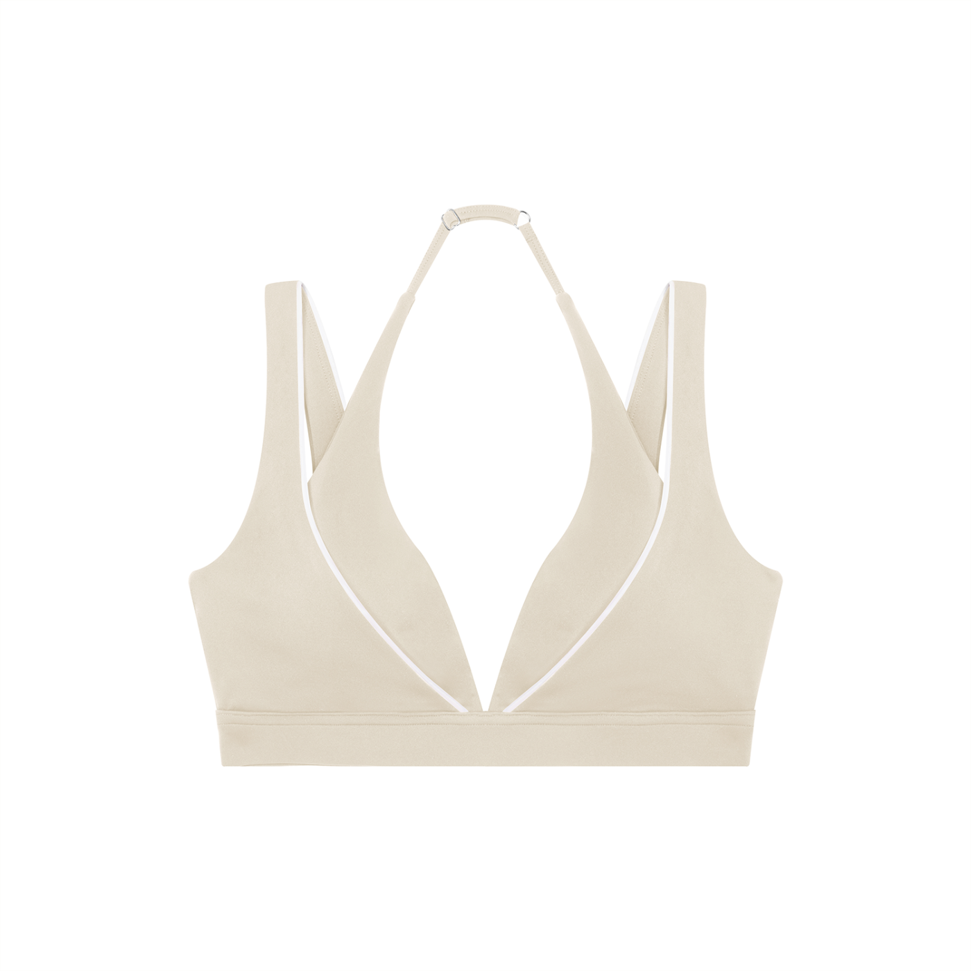 Nude Halter Neck Yoga Sports Bra