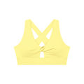 Lemon Sorbet 🍋 Twist Front V-Neck Sports Bra