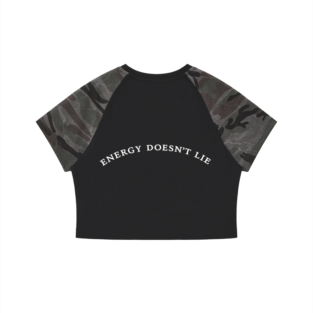 Pure Cotton Camo Crop T-Shirt