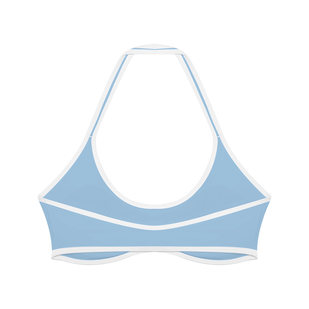 Halter Colour Block Sports Bra