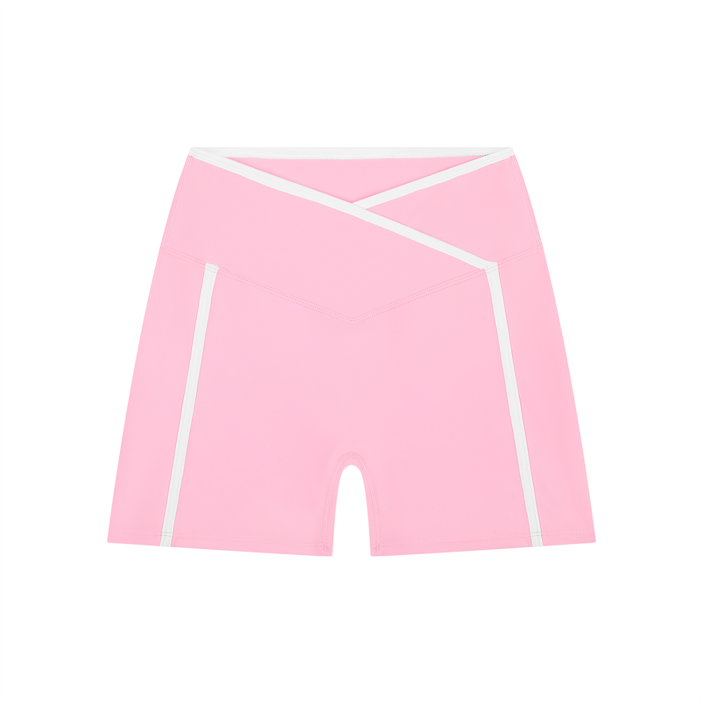 High Rise Colour Block Yoga Shorts