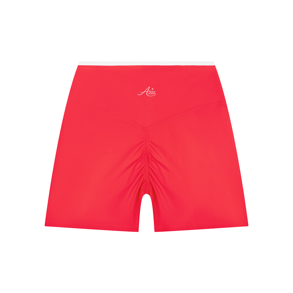 High Rise Colour Block Yoga Shorts