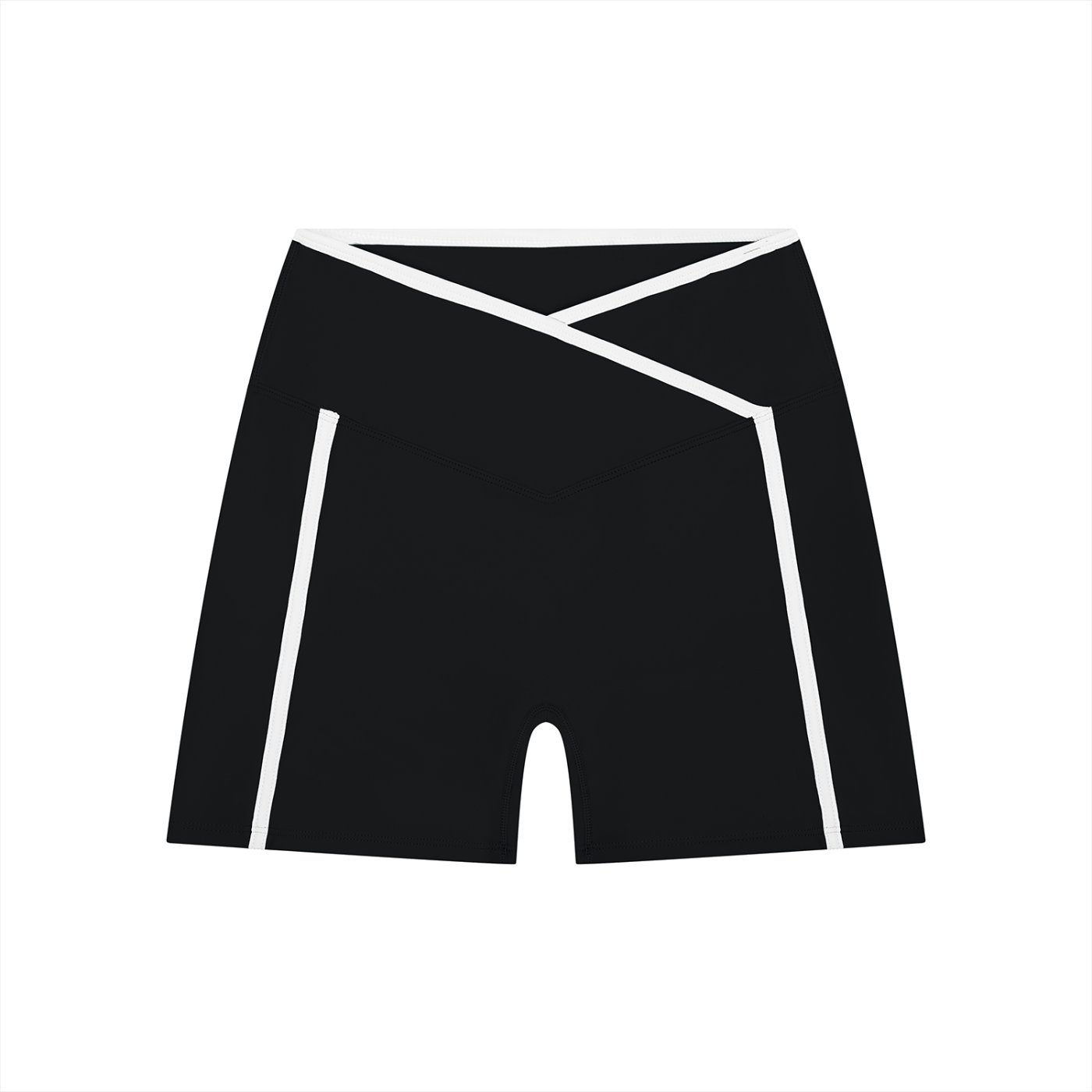 High Rise Colour Block Yoga Shorts