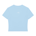 Sky Blue Performance Crop T-Shirt