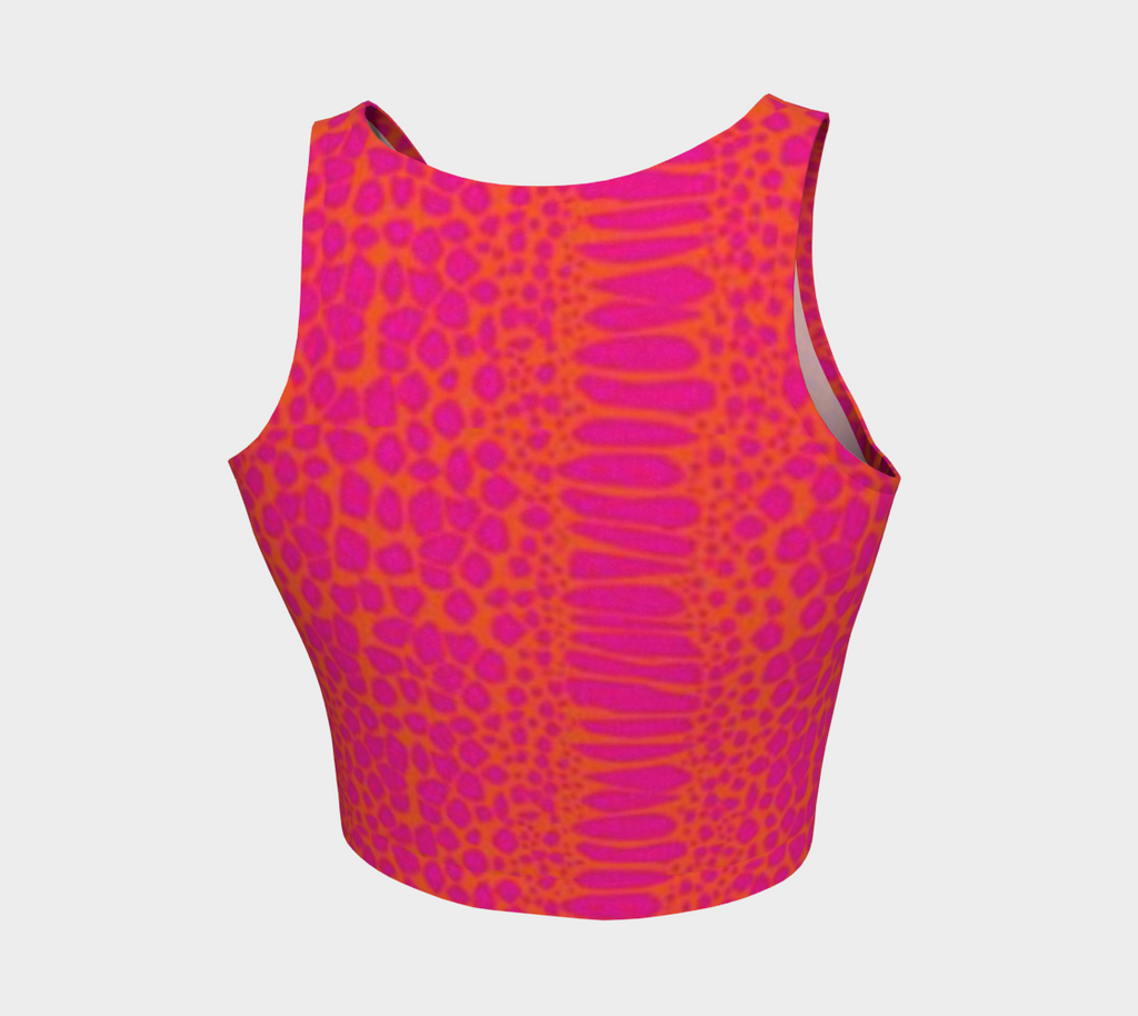 Neon Snake Crop Top