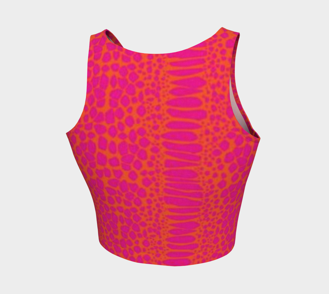 Neon Snake Crop Top