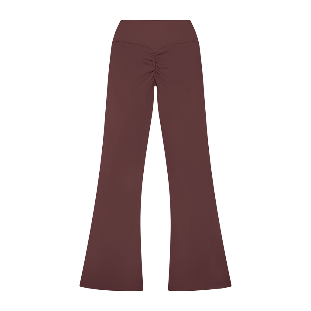 Plum High Rise Flared Leggings
