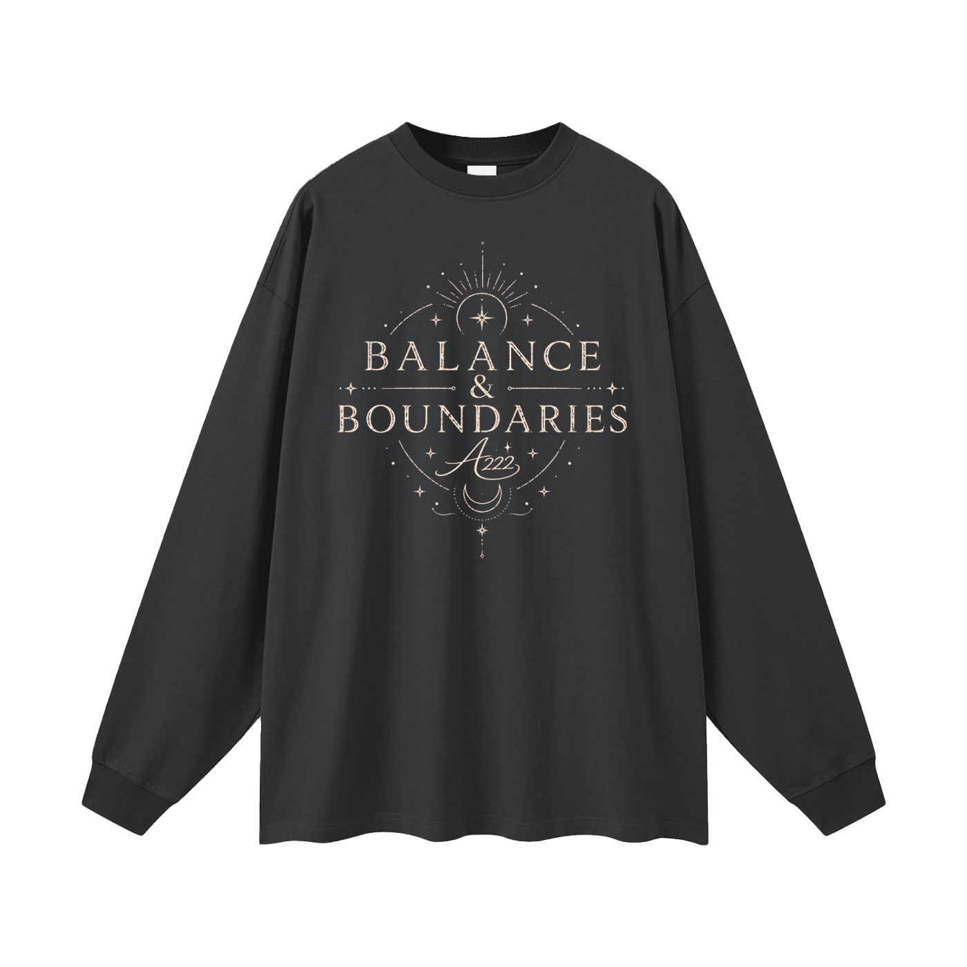 Pure Cotton Balance & Boundaries Oversize Long Sleeve T-Shirt