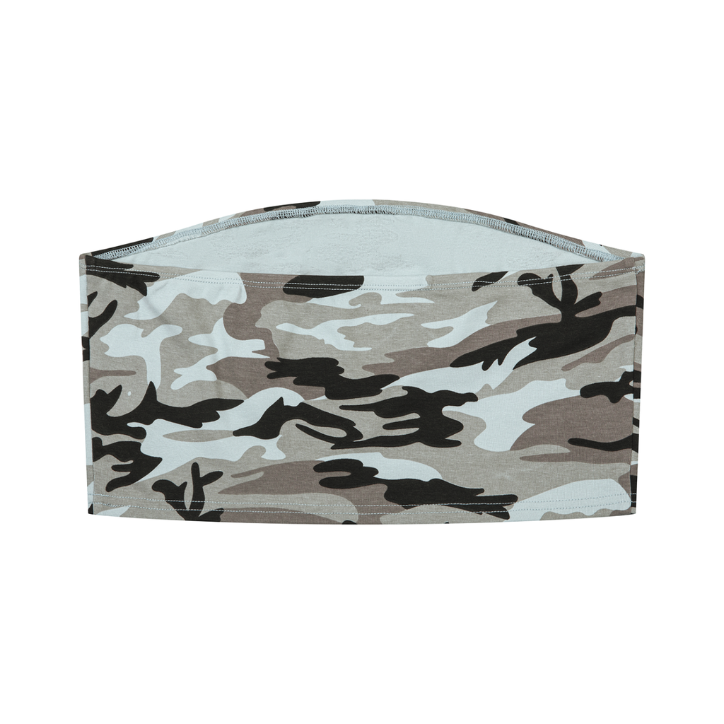 Camo Cropped Tube Top