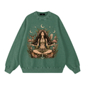 Pure Cotton Forest Goddess Oversized Sweatshirt