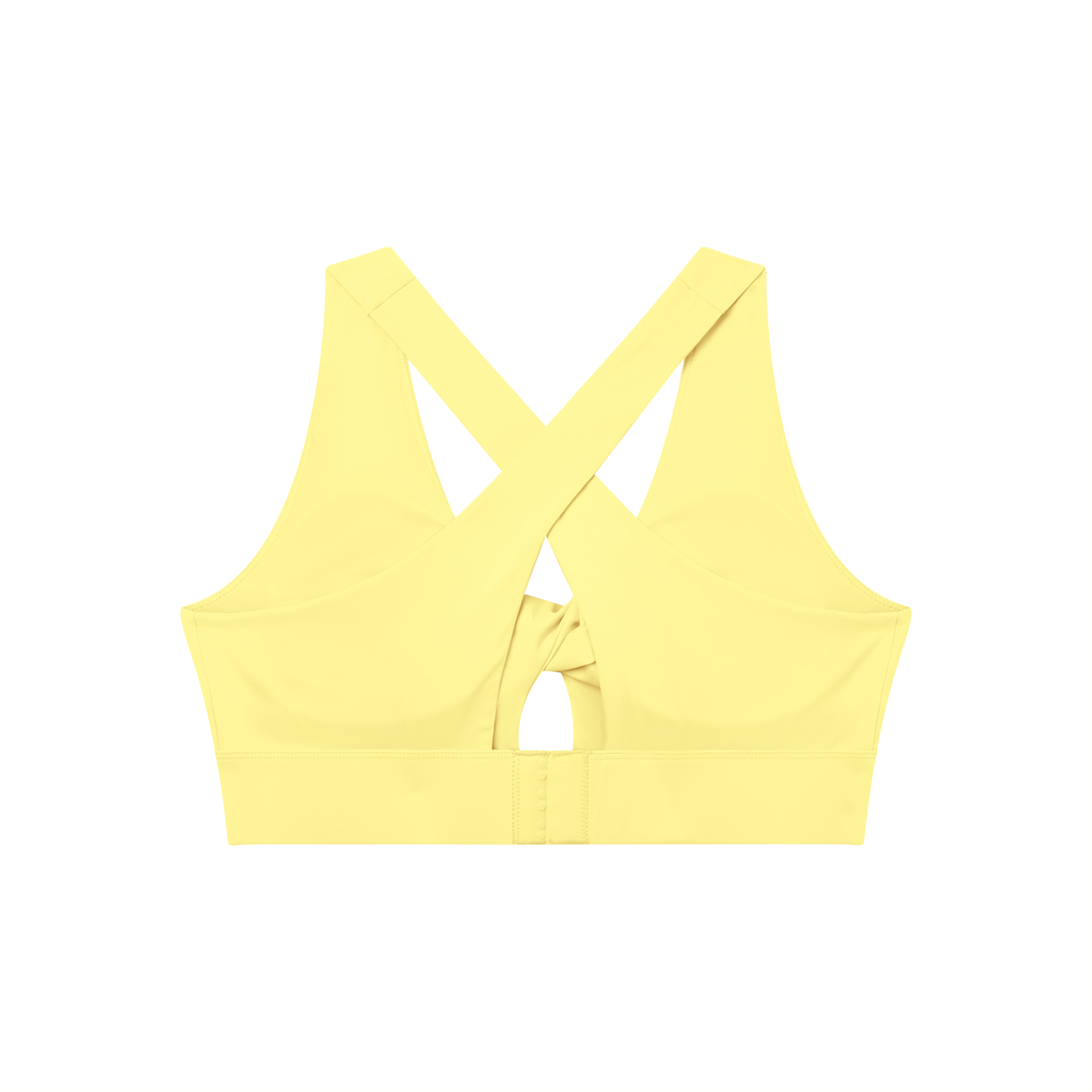 Lemon Sorbet 🍋 Twist Front V-Neck Sports Bra