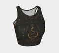 Dark Goddess Glitter Crop Top