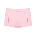 Pink Piping Foldover Shorts