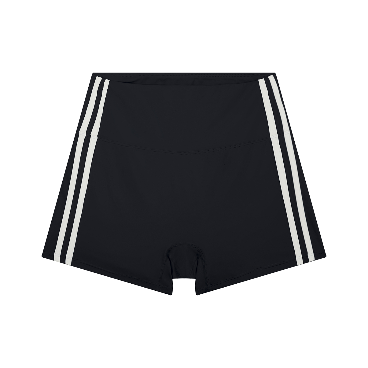 High-Waist Stripe Yoga Shorts