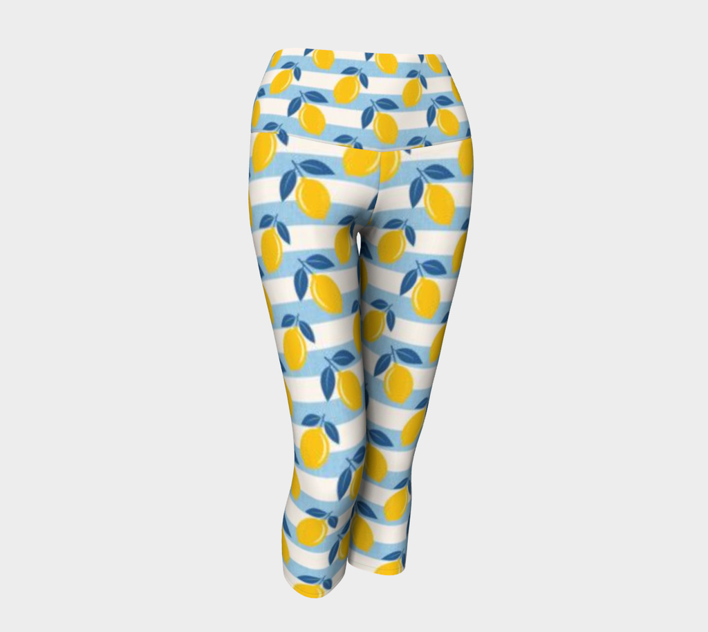 Lemon Capri Leggings