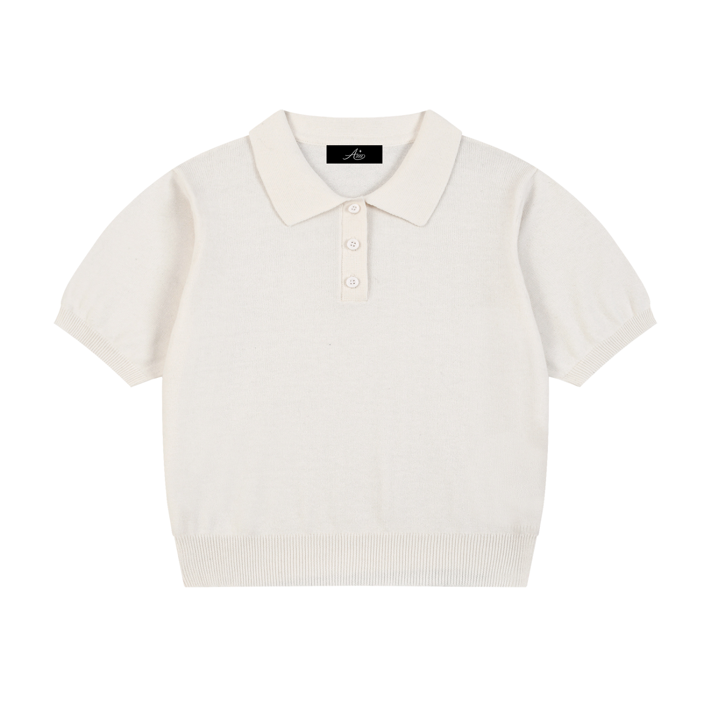 Pure Cotton Knit Polo Shirt