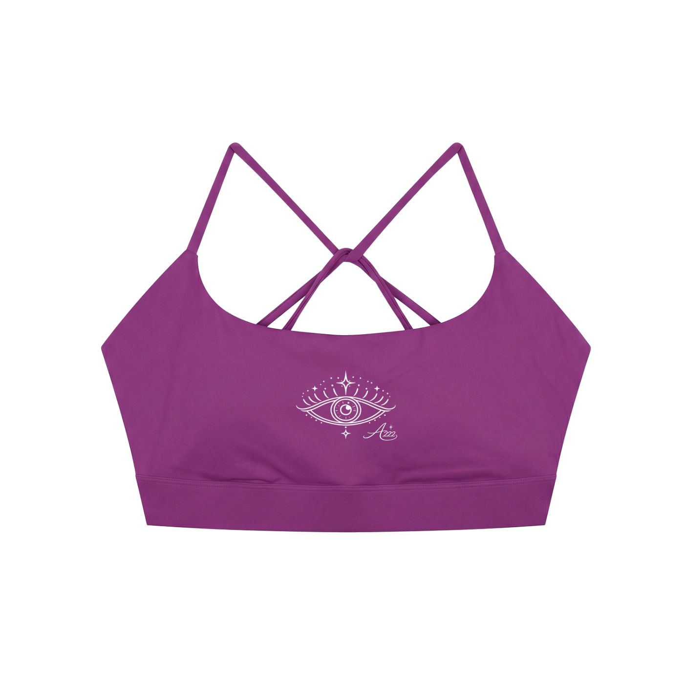 Evil Eye Criss Cross Sports Bra