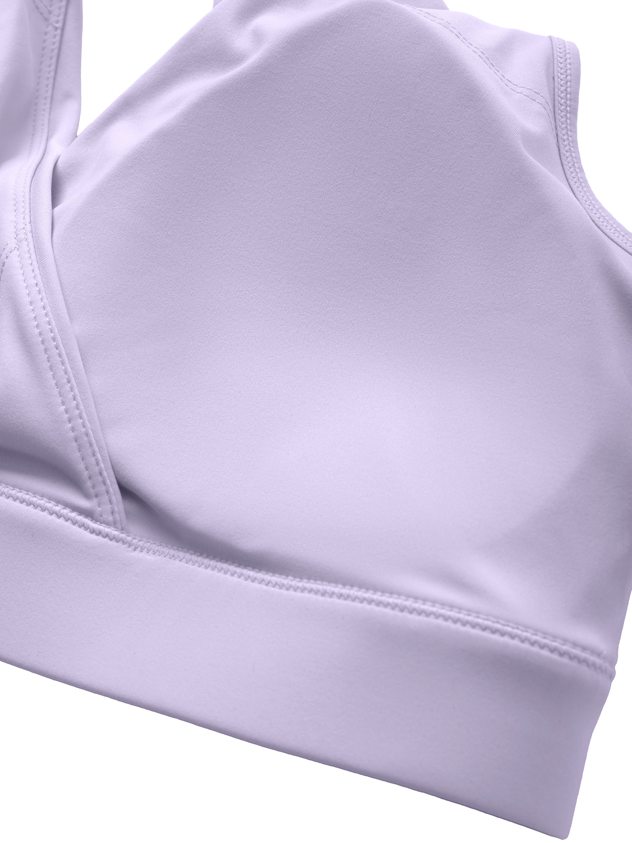Lavender Crossover Sports Bra